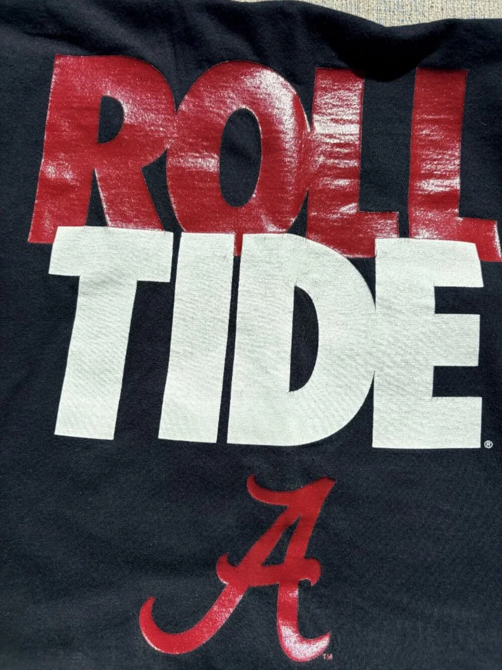 University of Alabama Roll tide reworked t-shirt throw pillow cover dorm decor